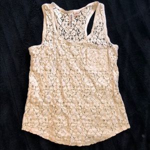 Lace tank top